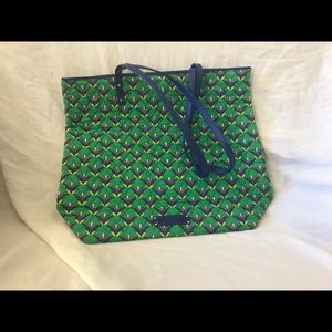 NWOT - Vera Bradley Quilted Day Tote - Emerald Diamonds
